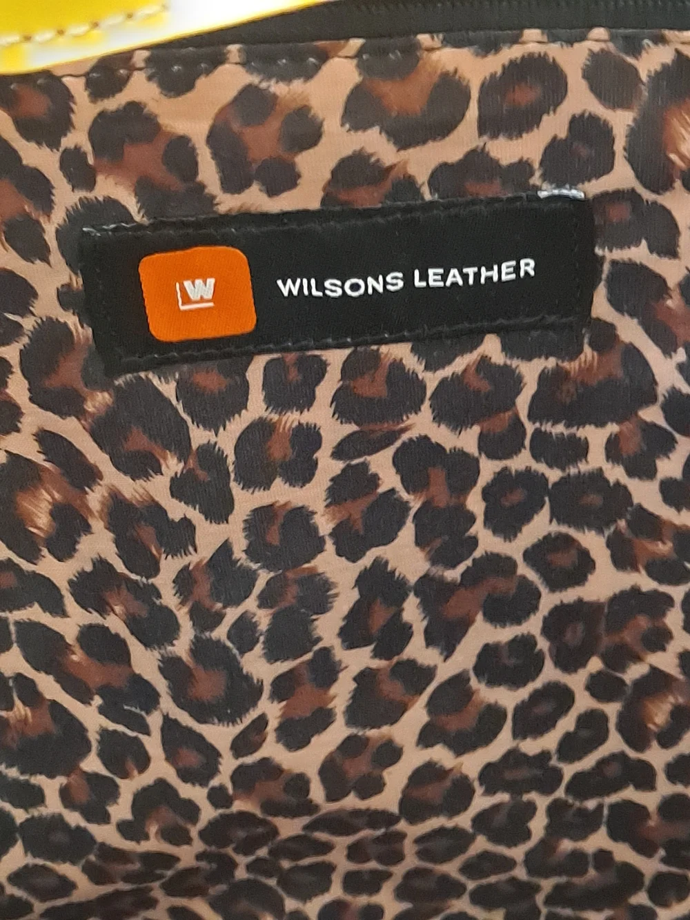Wilsons Leather Smooth Yellow Executive Spacious Vintage Y2k Tote Shoulder Bag